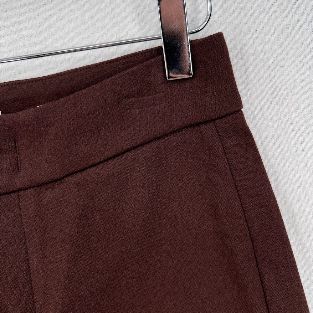 VINCE Slim Flared Pants Womens 0 Hickory Darl Brown Cropped Mid Rise Stretch NWT - Picture 15 of 16
